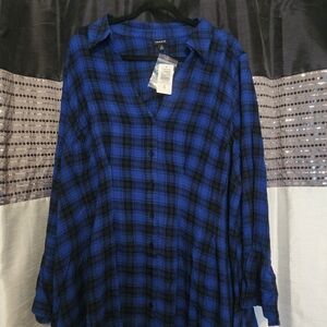 Mini Gauze Bell Sleeve Shirtdress